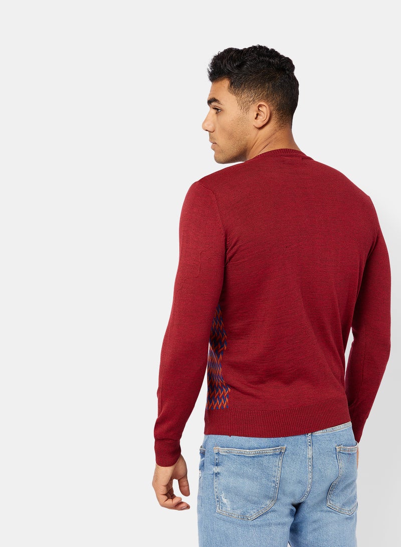 TOWN TEAM Chevron Pattern Pullover - Image 2